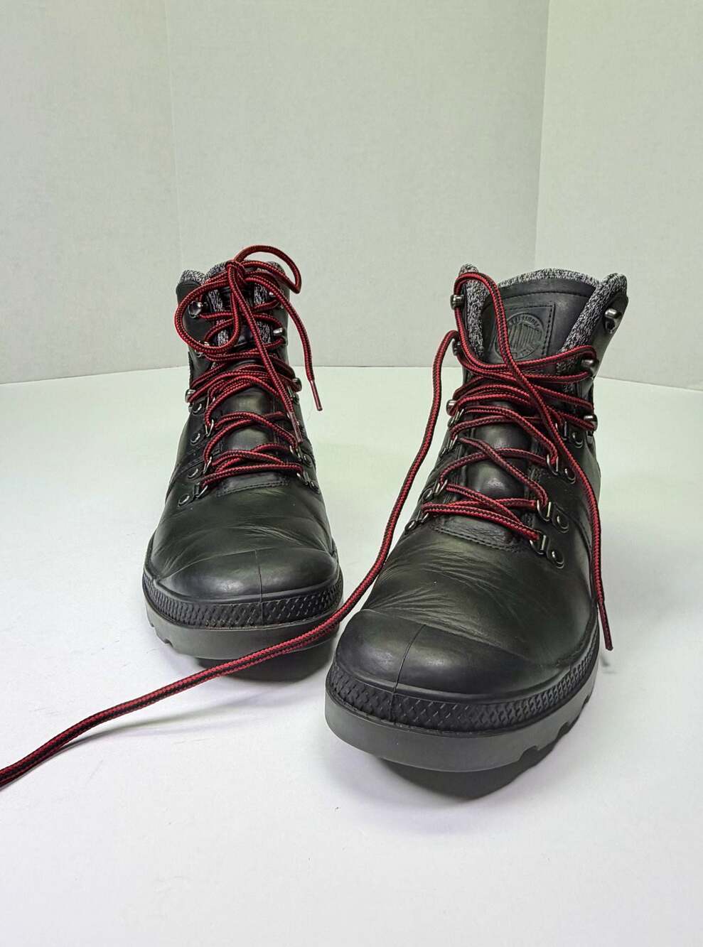 Palladium Women's Pallabrouse Hikr LP Black Leather Boots Size 9